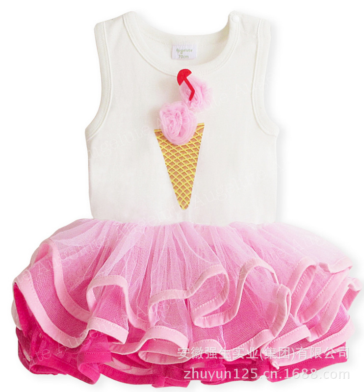 外贸童装 蛋糕纱纱裙包屁哈衣 女童纱哈 TUTU