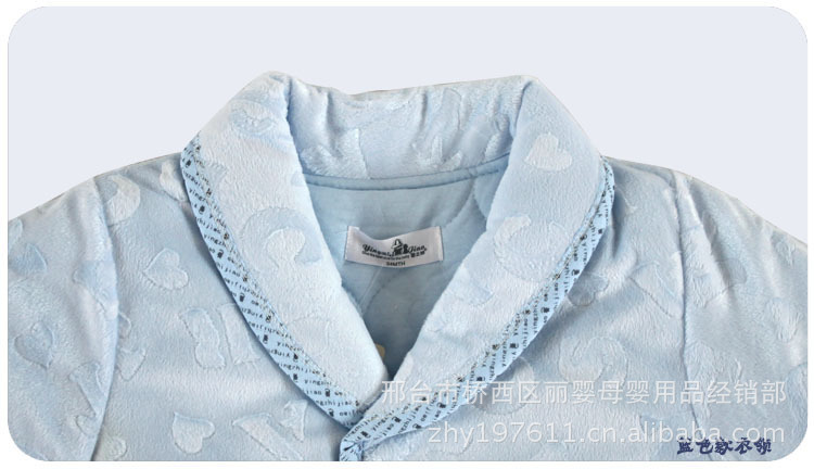 8306 婴儿<em>加棉</em>长袍<em>纯棉</em>宝宝秋冬<em>睡衣</em> 优质婴幼