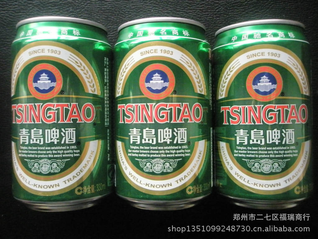 正廠出品，品質(zhì)保障，批量供應(yīng)330ml聽裝青島啤酒，量大從優(yōu)