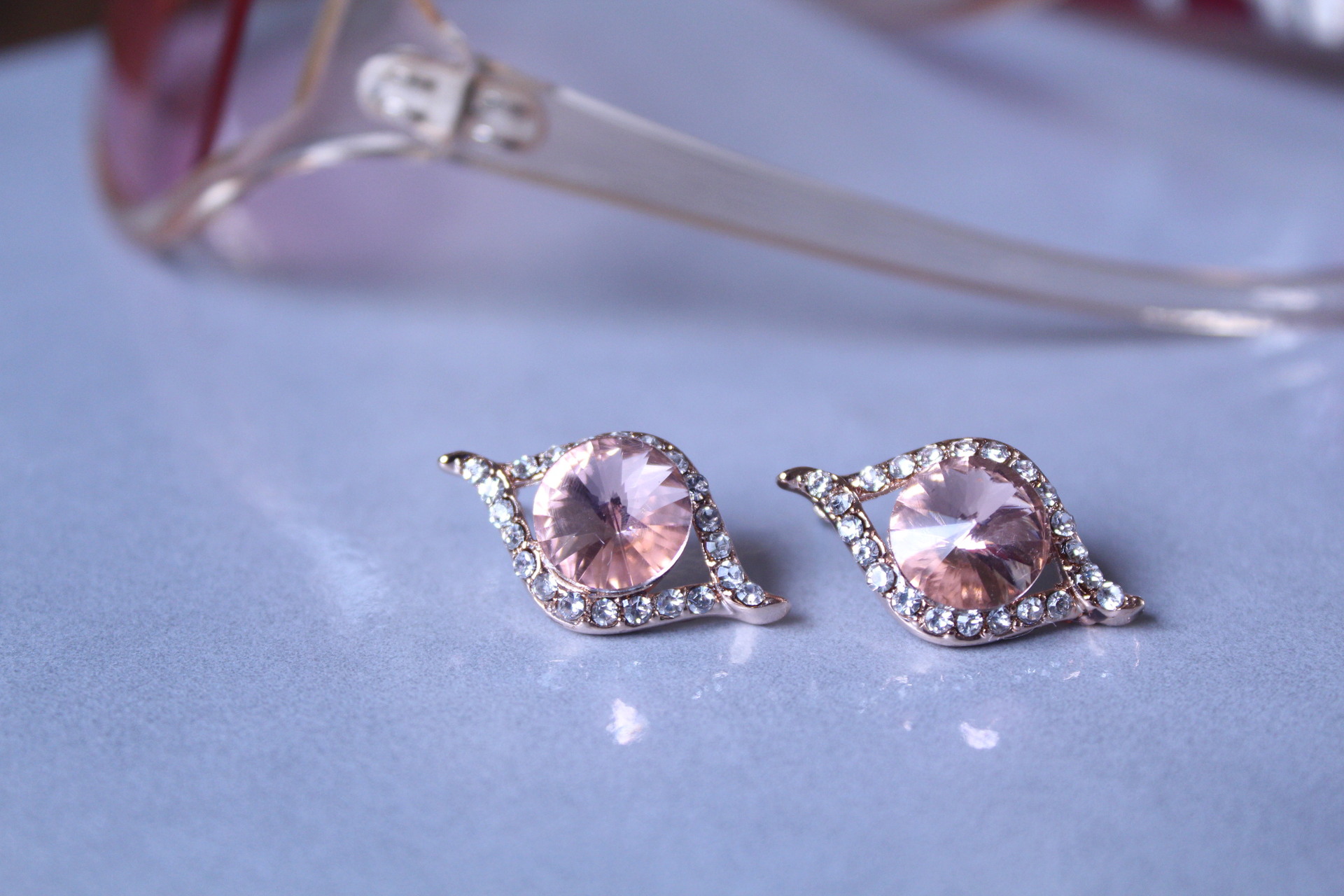 厂家混批奥地利元素水晶天使的眼睛耳环 耳钉