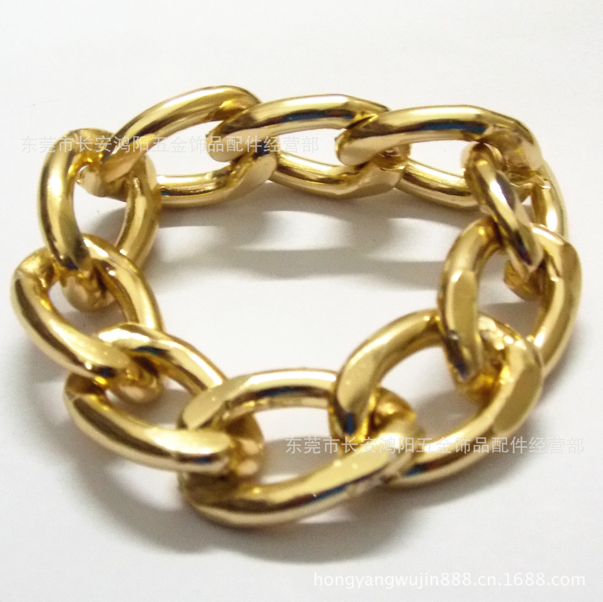 【厂家批发各款彩色链子，O型铝链，红色铝链，金色铝链条】价格,厂家,图片,其他工艺品原料、辅料、配件,东莞市长安鸿阳五金饰品配件经营部-马可波罗网