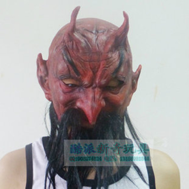 爱奇玩具批发恐怖面具 彩绘面具搞笑整人玩具