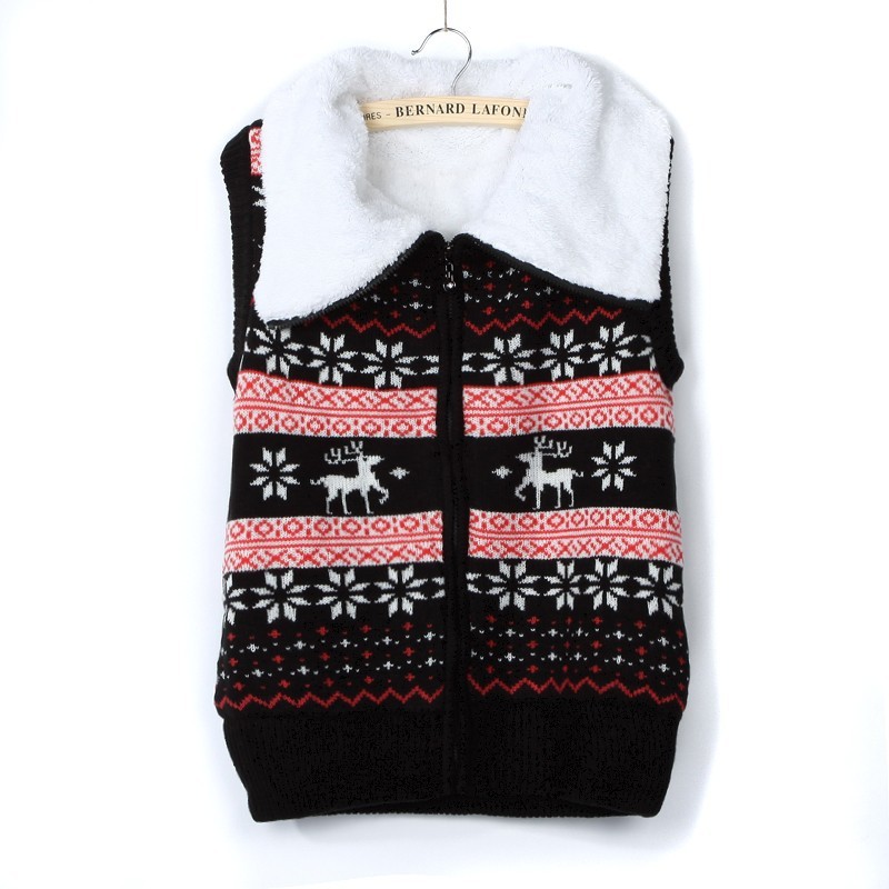 2013<em>秋冬</em>新款韩版翻领<em>马夹</em>外套 时尚毛线<em>马甲</em>