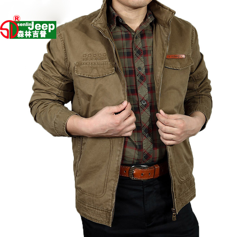 男士<em>外套</em> 吉普服饰 senlin jeep<em>夹克</em> 男式<em>品牌夹</em>