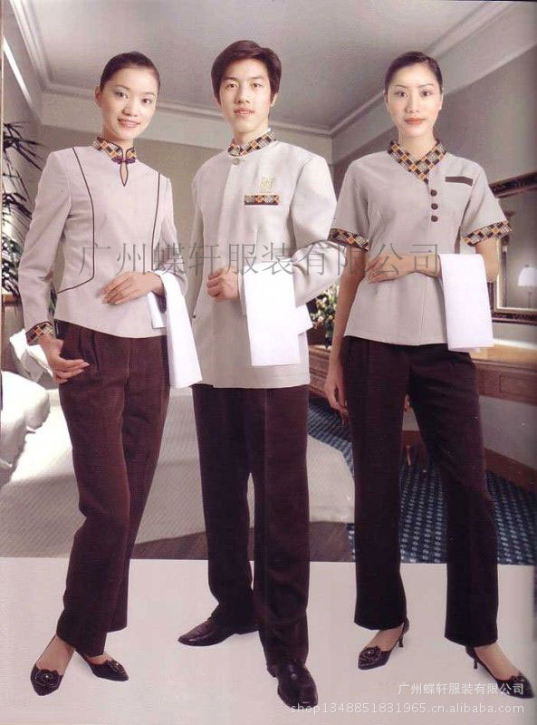 【厂家专业生产批发酒店保洁制服 清洁工服装