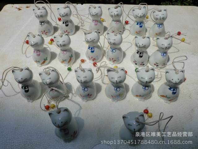 【晴天娃娃 猫 起司猫 小奇 风铃 热销产品 厂家