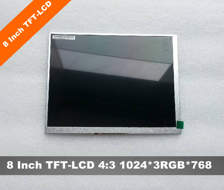 【8寸TFT-LCD液晶屏 进口玻璃+驱动电路+背