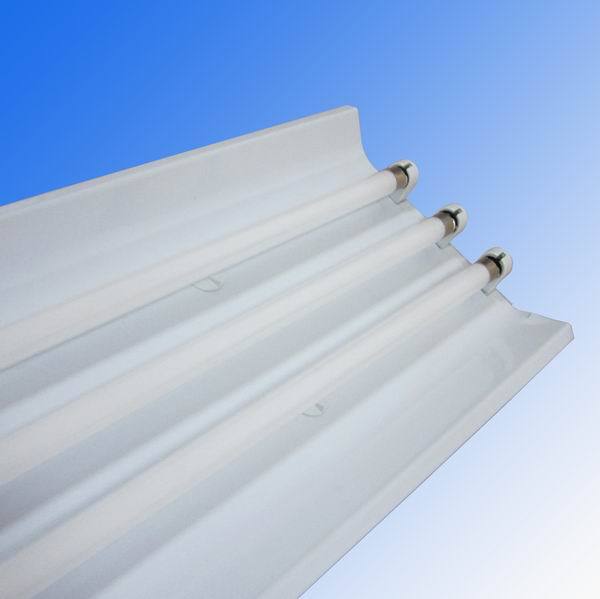 厂价直销T8三管带罩支架 led带罩支架 荧光灯支