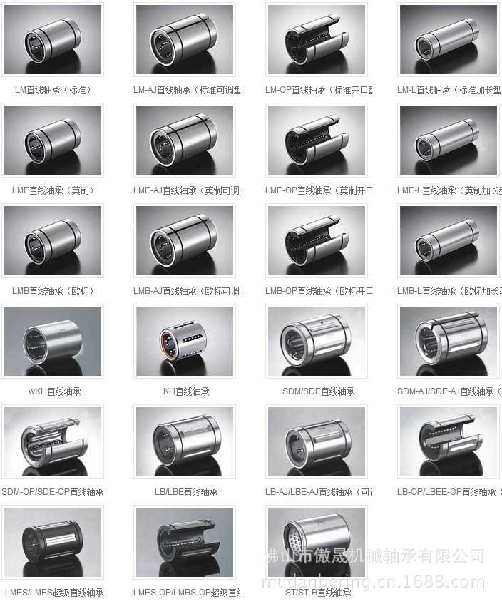 滚动轴承-佛山直线运动轴承【开口型直线轴承