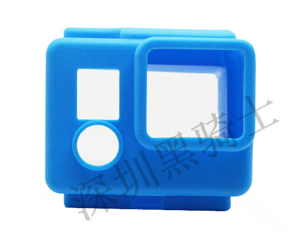 GP98 GoPro配件 Hero3+硅胶套 保护套 黑蓝绿