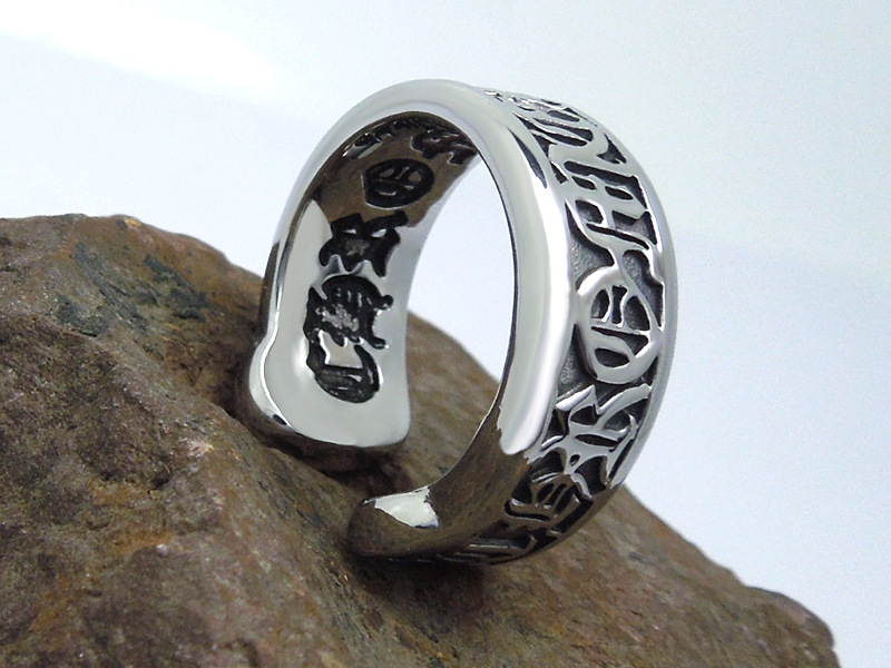 批发采购手饰-欧美复古罗马字母克罗心钛钢开