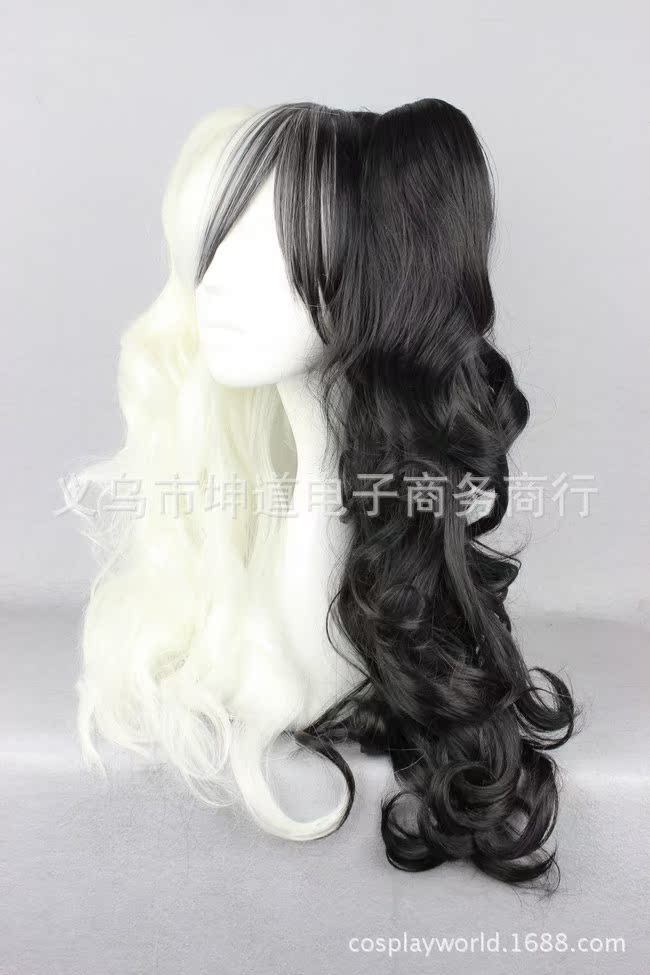 【弹丸论破黑白熊女体cos动漫假发批发代理定