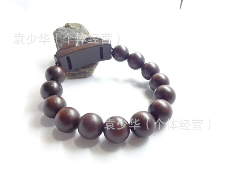 雷击枣木佛珠，带貔貅