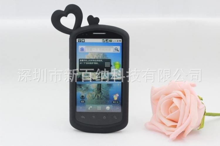 华为 U8800 可爱爱心款式 手机保护套硅胶外壳