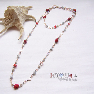 <em>批发</em>采购衣饰-饰品<em>批发毛衣链</em> 天然石 水晶 琉