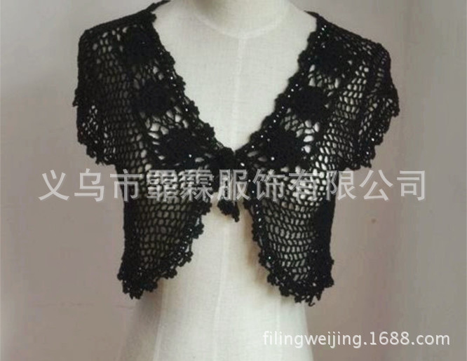 【霏霖服饰 手工镂空珠子钩花 女士<em>小外套</em> 时尚