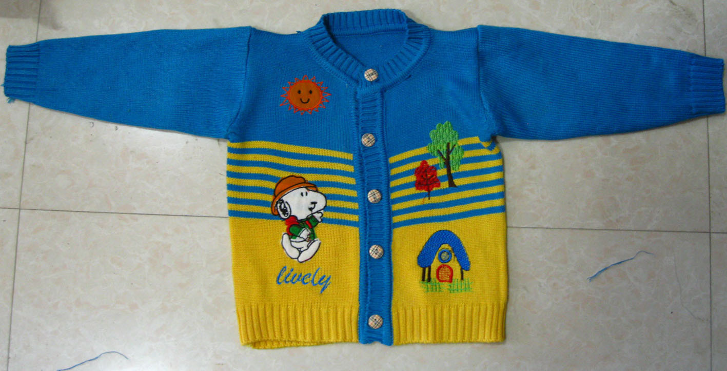 男童针织<em>毛衣</em>卡通绣花版宝宝衫图片,男童针织