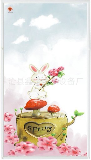 鑫锘碳晶带框玻璃墙暖功率图案随意定做绝鼎蛋白素肉图片