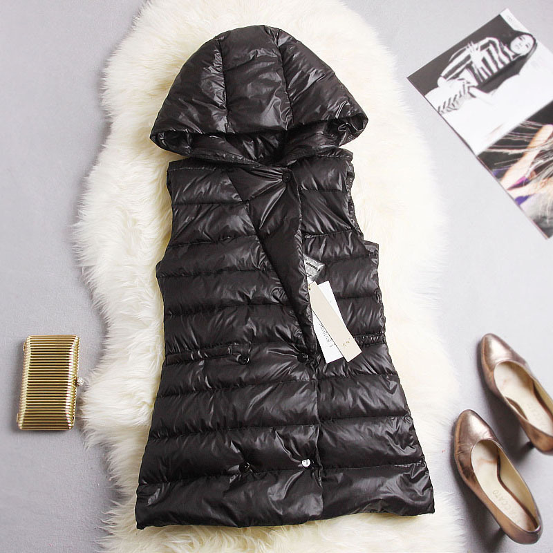 女装批发一件代发免费代理<em>戴帽马甲</em>背心休闲女