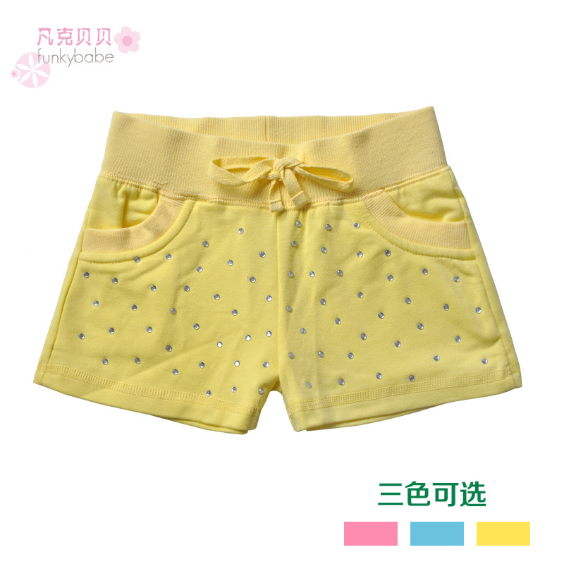 -7岁女童纯棉短裤 2014夏装新款 外贸童装 原单