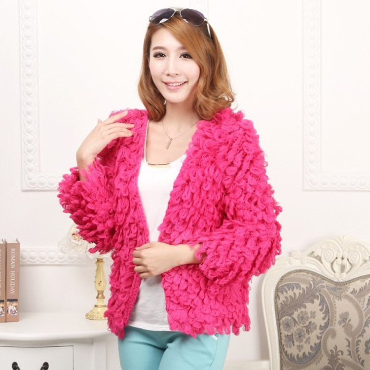 利达 2013秋冬款女装韩国代购原单手工<em>圈圈</em>毛