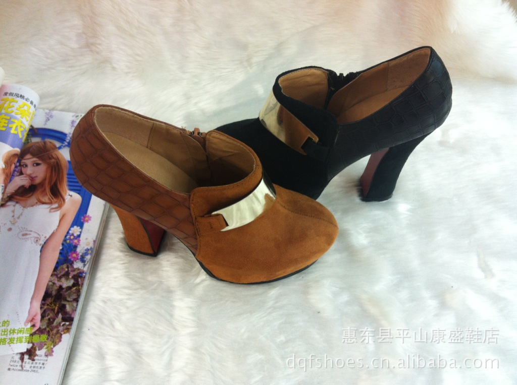 【2013新款韩版内防水台街头<em>靓妹</em>裸靴 厂家直