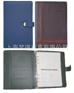 生产8.5寸真皮搭扣记事本,皮文件包文件夹,皮万用手册,经理