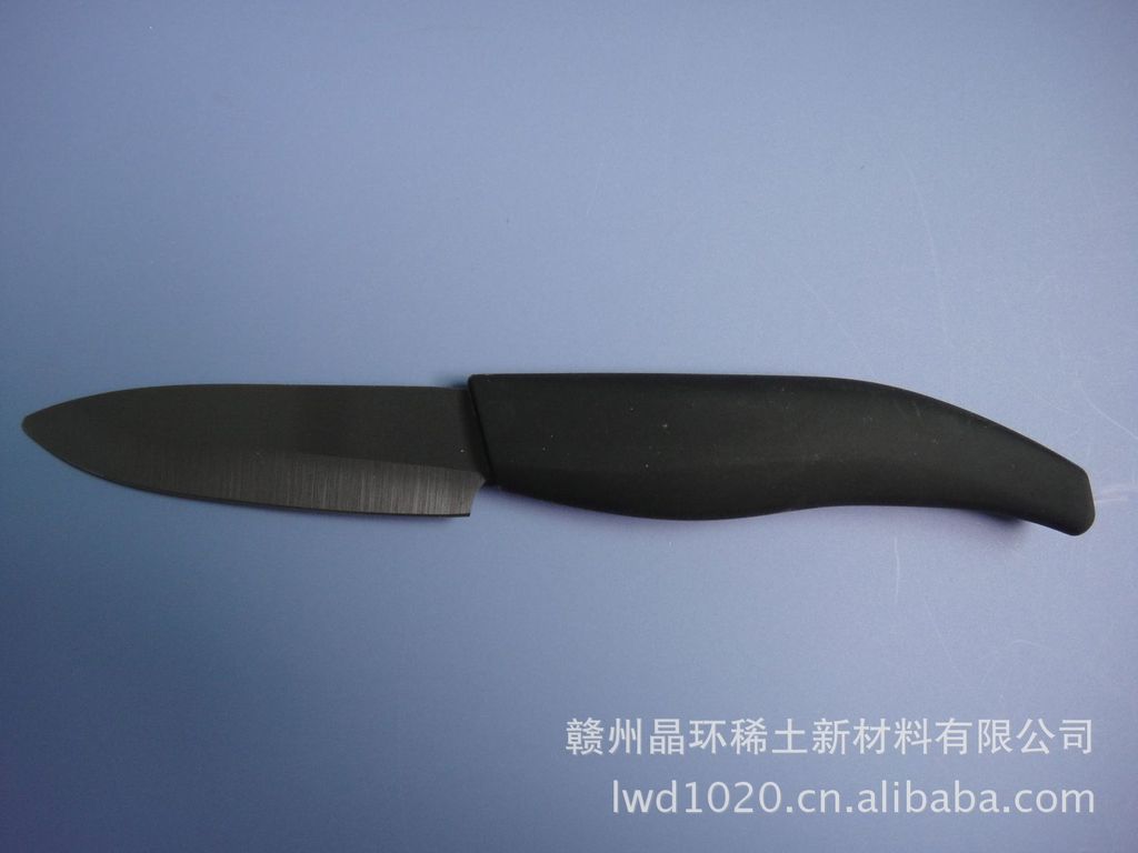 批发采购厨用刀-供应ABS柄氧化锆陶瓷刀 黑刀