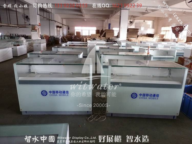 2013移动手机摆放柜陈列 广西中国移动手机柜设计