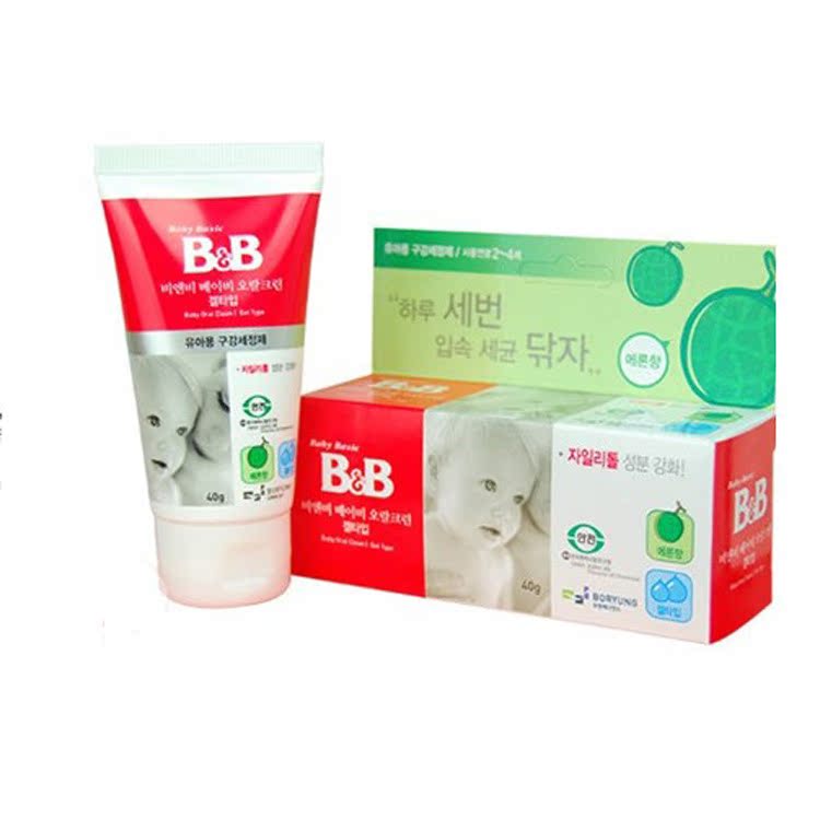 【韩国日用品批发 保宁\/BB 可吞咽儿童无氟牙
