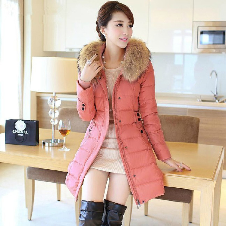 2013冬新款<em>羽绒服</em>女中长款加厚棉服<em>女装</em>修身