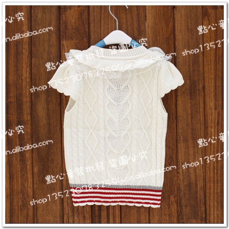 批发采购童<em>马甲背心</em>-<em>女童</em>针织<em>马甲 背心</em> 2013