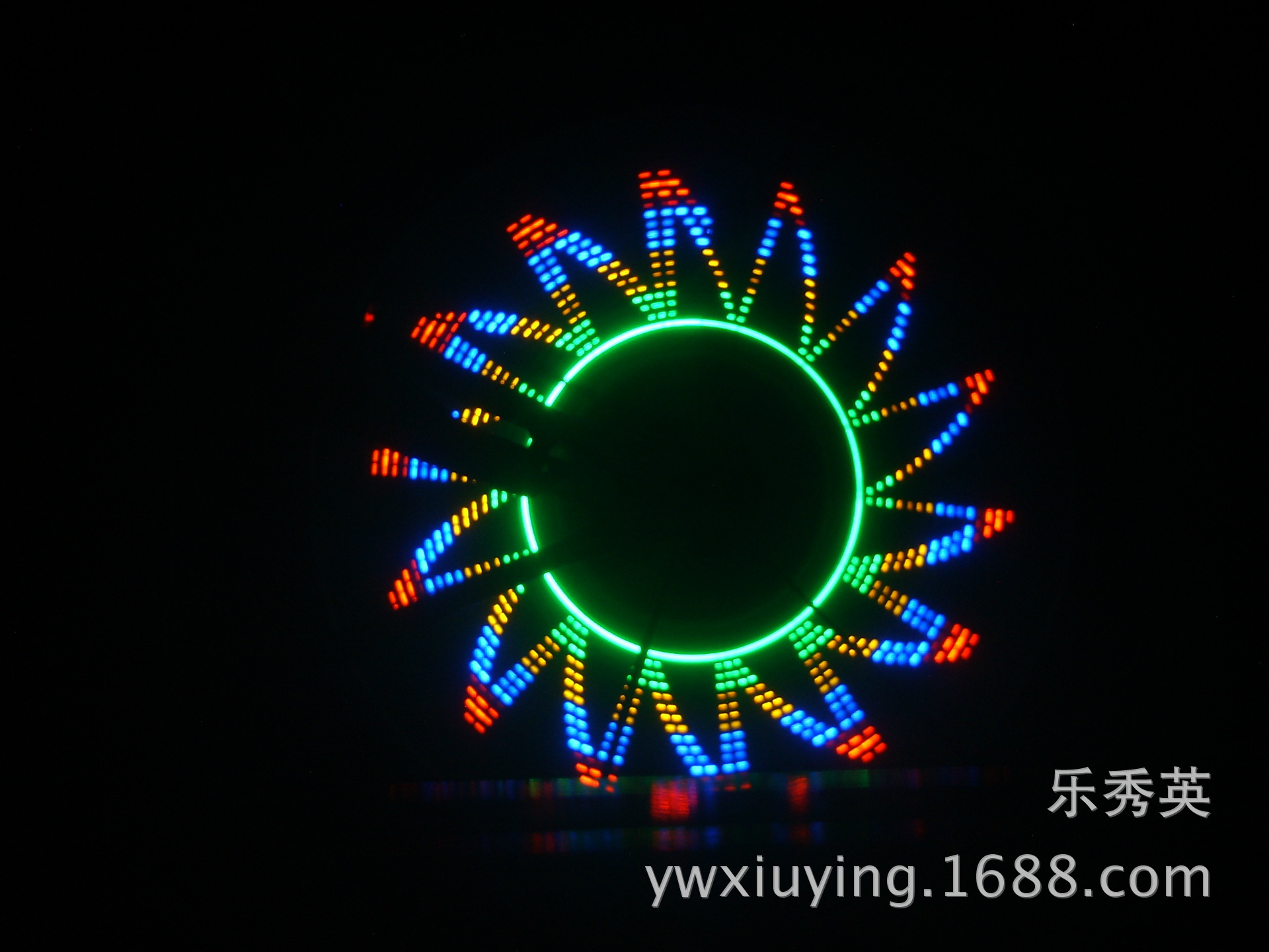 【炫彩骑士自行车辐条灯,新32灯四色32变车轮