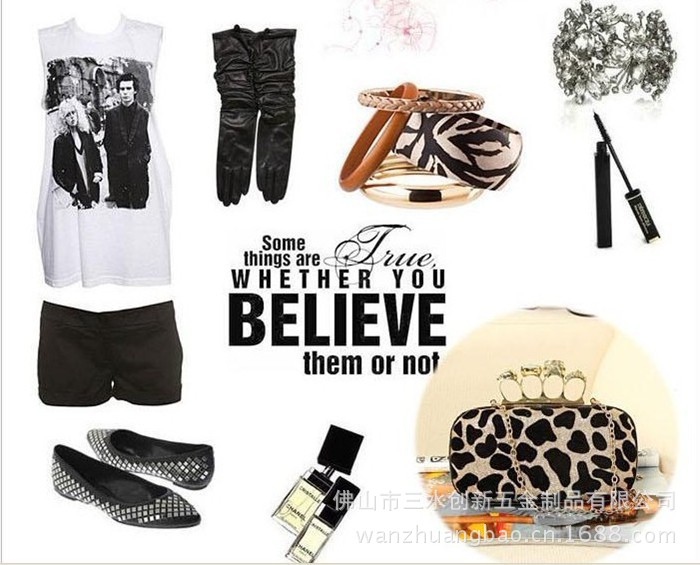 2013新款女包 欧美时尚晚宴包 骷髅头晚宴包