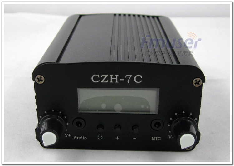 fmuser czh-7c 7w立体声调频发射机fm 汽车影院/校园广播 m