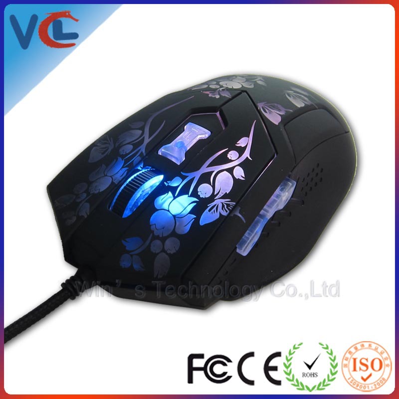 【免费送样品]大型发光游戏鼠标cf lol 电竞正品