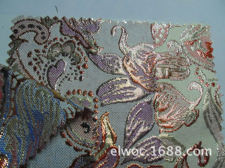 【<em>真丝</em> 唐装布 <em>提花</em>反光布 金丝<em>工艺</em>品 花纹灯罩