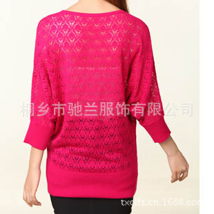 （标题自改）13秋季女式新款纯色衫百搭女式针织羊毛衫