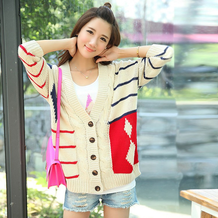 <em>秋季</em>女装<em>新款</em> <em>批发</em>直销 韩版撞色条纹大码宽松