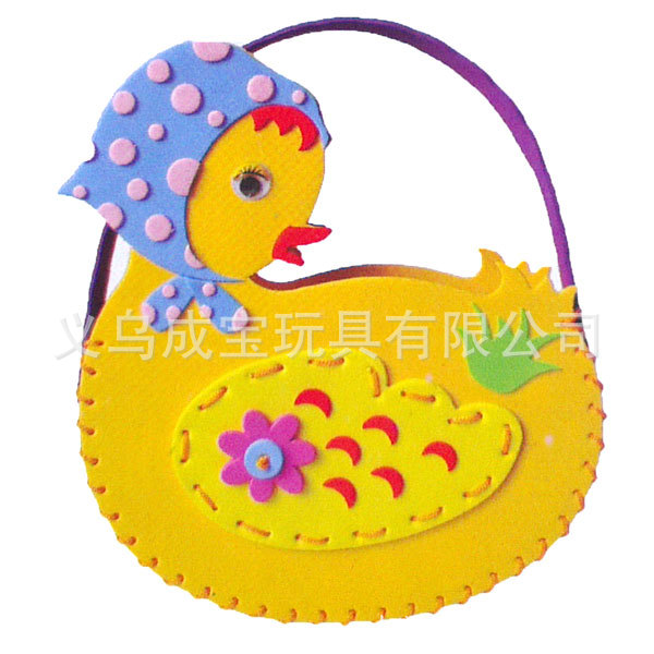 童手工制作立体粘贴画手缝包 幼儿园DIY美劳材料包