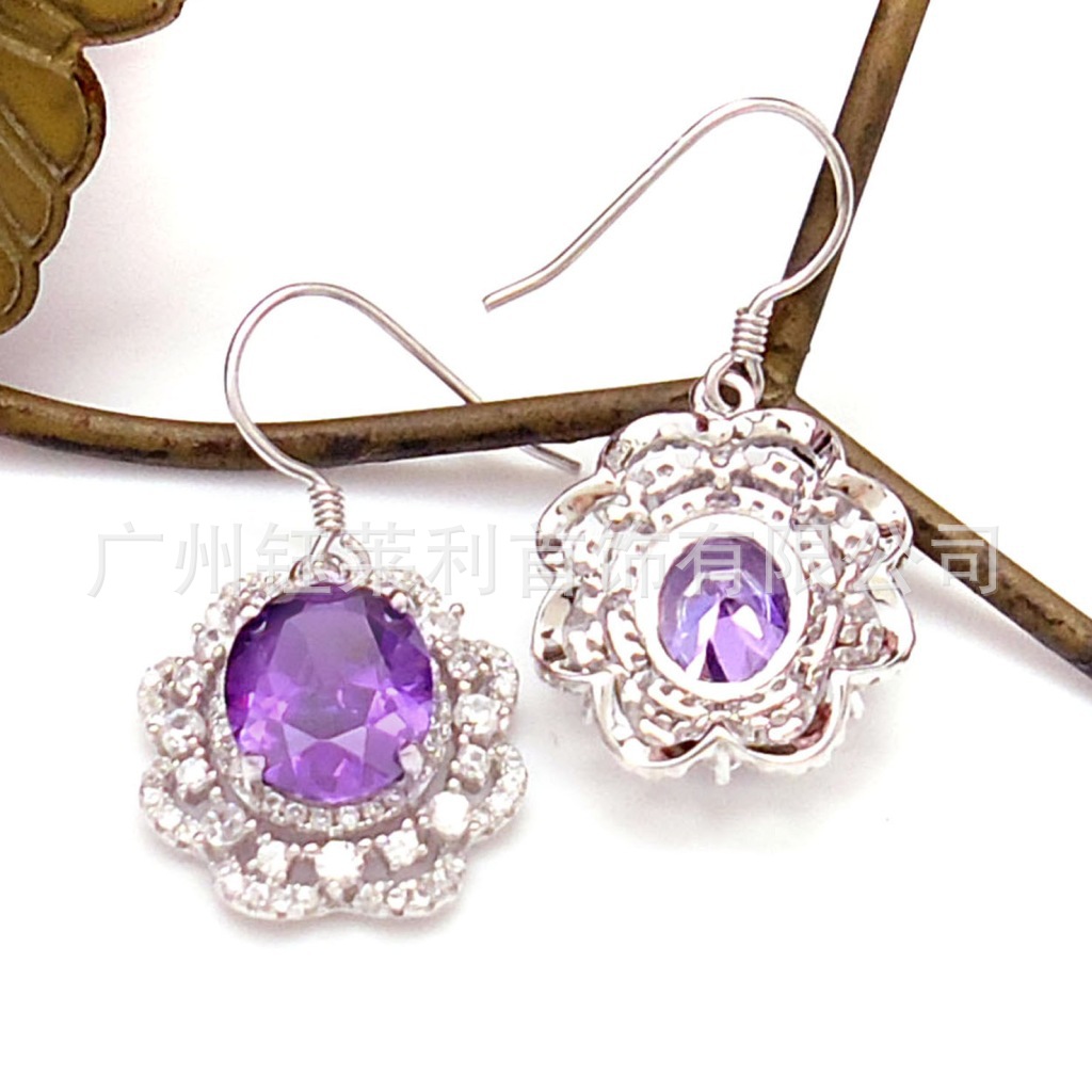 批发采购首饰套装-925纯银套装 宝石锆石奥宝