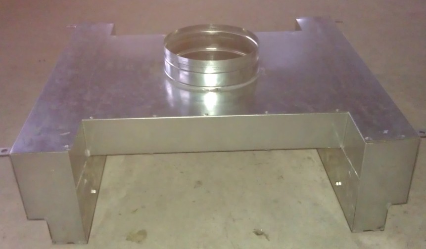 灯盘送风静压箱（俯视图）