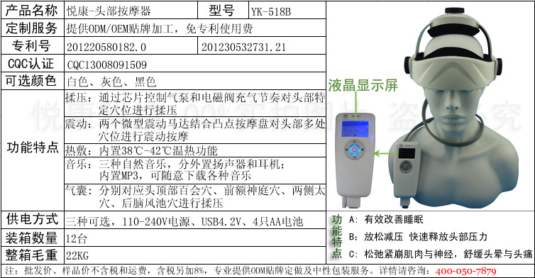 產品簡介表格-518B