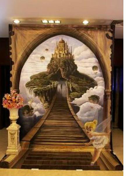 纯手工油画3d油画大型壁画批发订购
