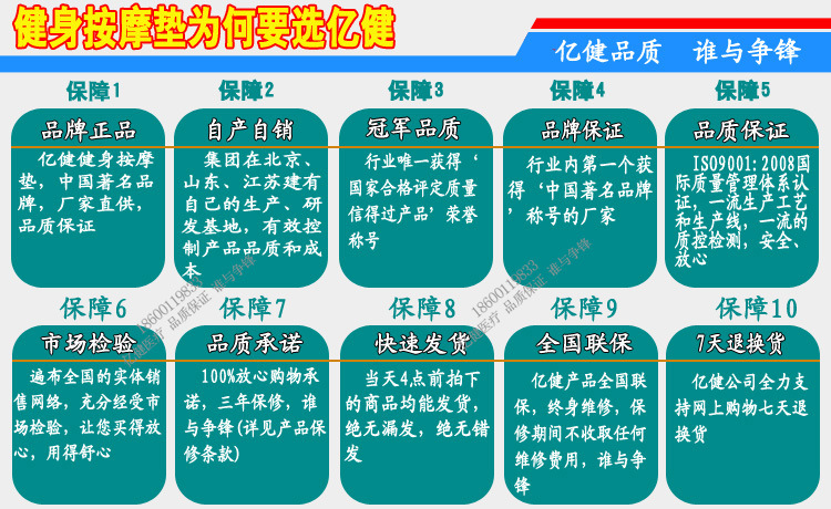 為何要選擇億健按摩墊