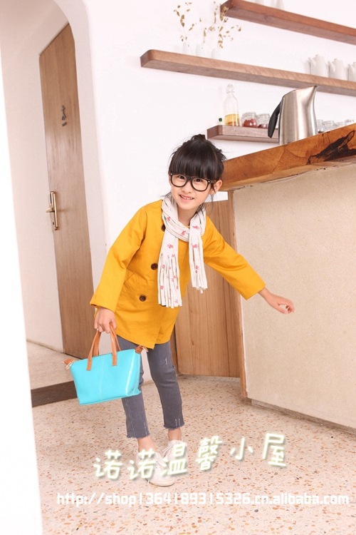 【2013<em>秋季</em>新品童风衣 韩版<em>时尚女中童</em>春秋外
