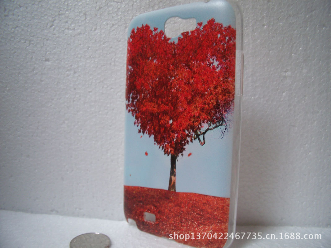 彩绘火红的心情侣手机壳外壳厂家批发三星N7100手机保护壳批发