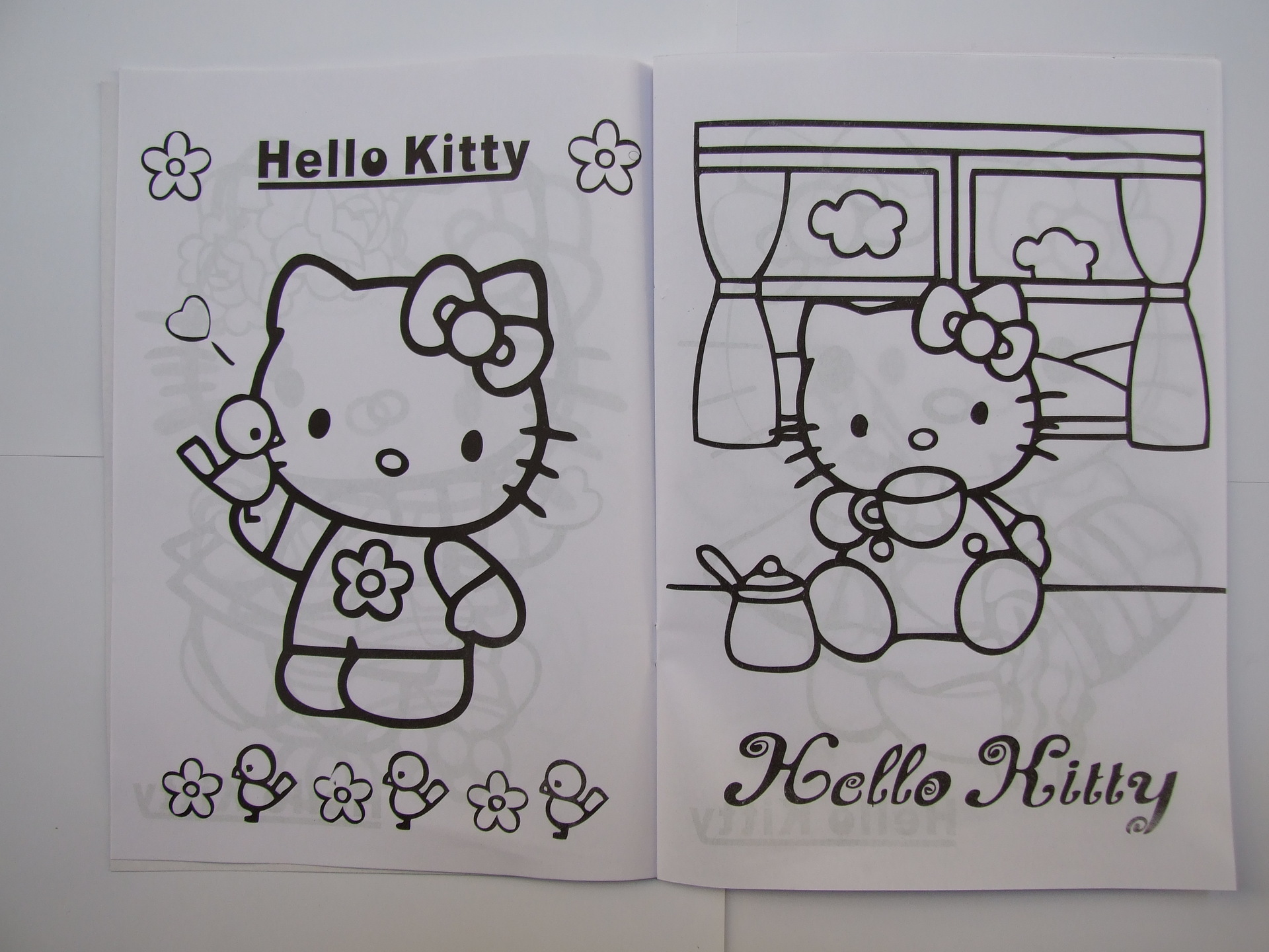 【儿童创意绘画】供应卡通hello kitty填色本(绘画本)jfy015