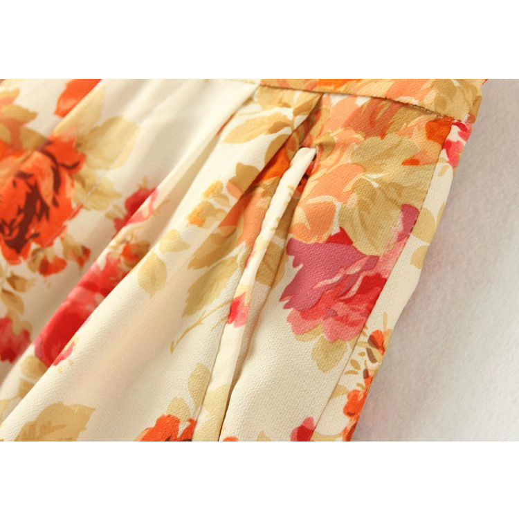 【2013夏季新款欧美印花花朵<em>松紧</em>腰<em>短裤</em>】价