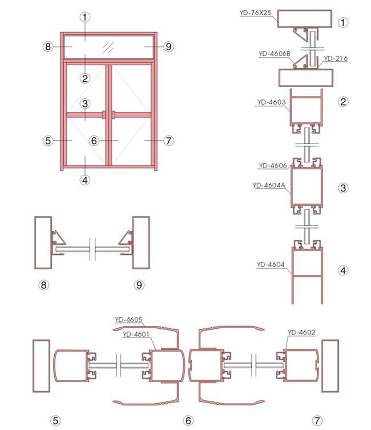 优质地弹门 商场专用门 肯德基门 玻璃地弹门专业供应